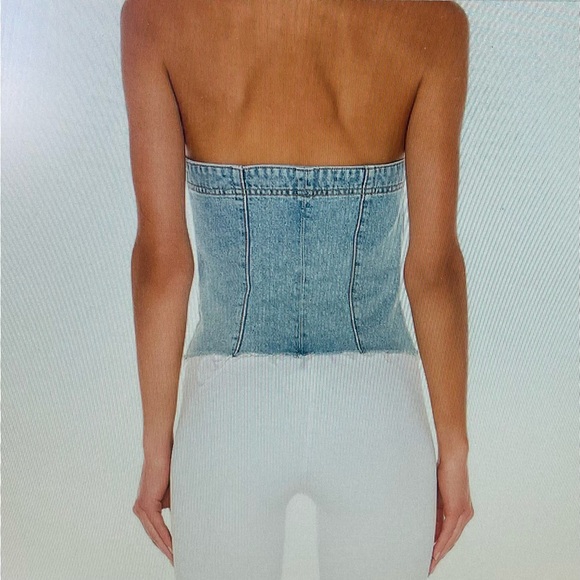 GRLFRND Alina Denim Corset Size Medium. Pre-loved, like new. - Picture 3 of 9